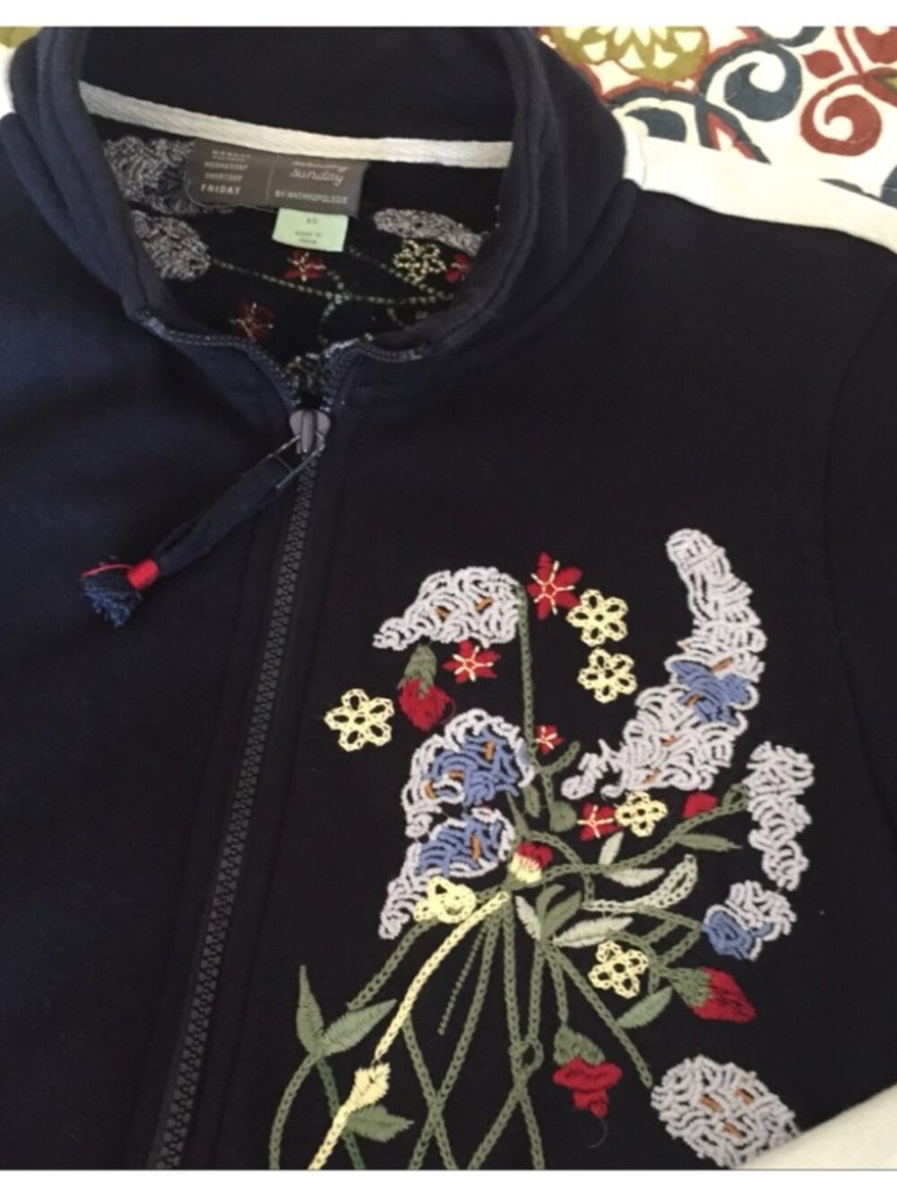 Anthropologie Lizzie Embroidered Jacket - Picture 5 of 9